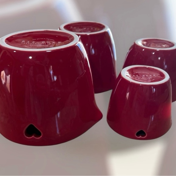 EUC~ Rae Dunn ONE Red Ceramic
Measuring Cup Set of 4 - Picture 5 of 5